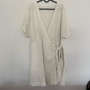 Hudson North White‎ Striped Dress